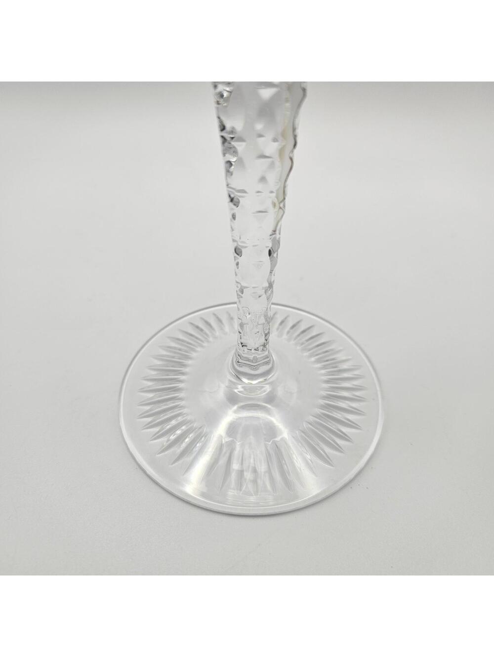Vntg Nachtmann Traube Cordial Crystal Purple Amethyst Cut To Clear Glass 6 7/8" - Picture 7 of 11